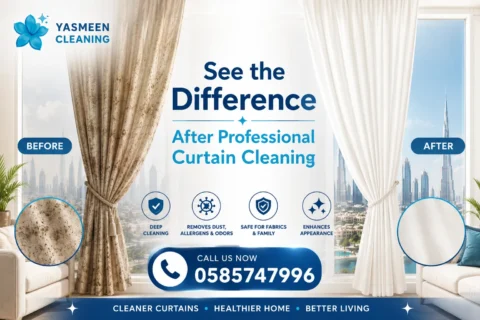 Curtain cleaning in Dubai