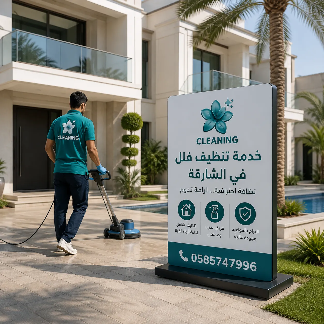 شركة تنظيف فلل في الشارقة للتنظيف العميق والشامل